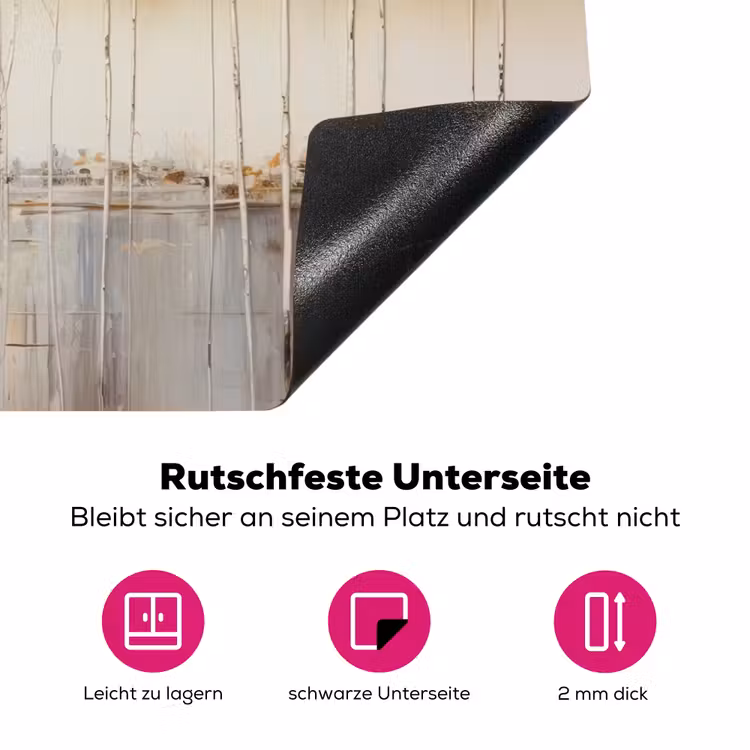 Bomen - Kunst - Acryl - Natuur Inductie beschermer vinyl 3mm klein -zzzzzzz-lf-onderkant