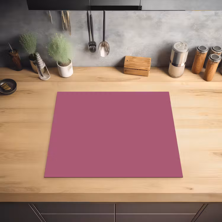 Berry - Roze -Pink Inductie beschermer vinyl 3mm middel 274 -sfeer5