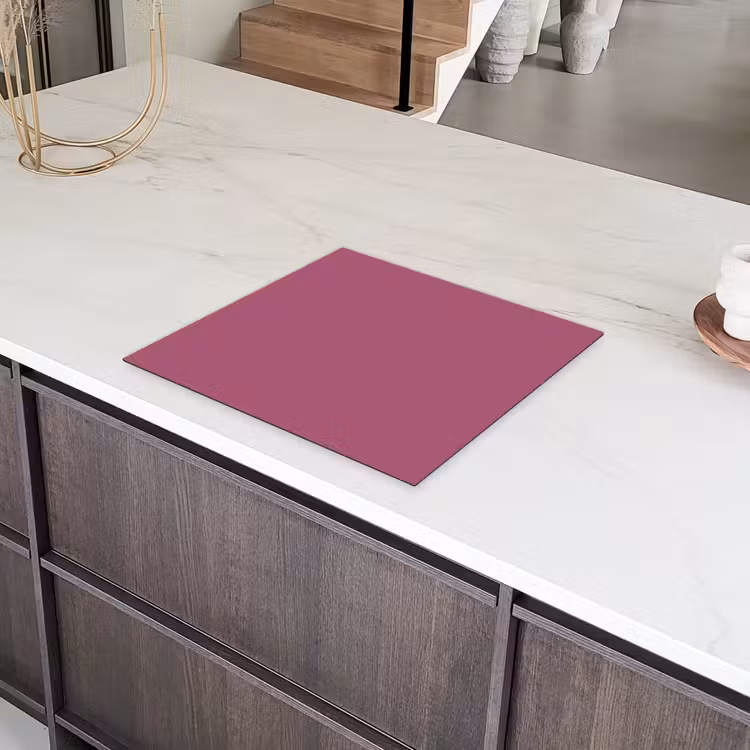 Berry - Roze -Pink Inductie beschermer vinyl 3mm middel 274 -sfeer8