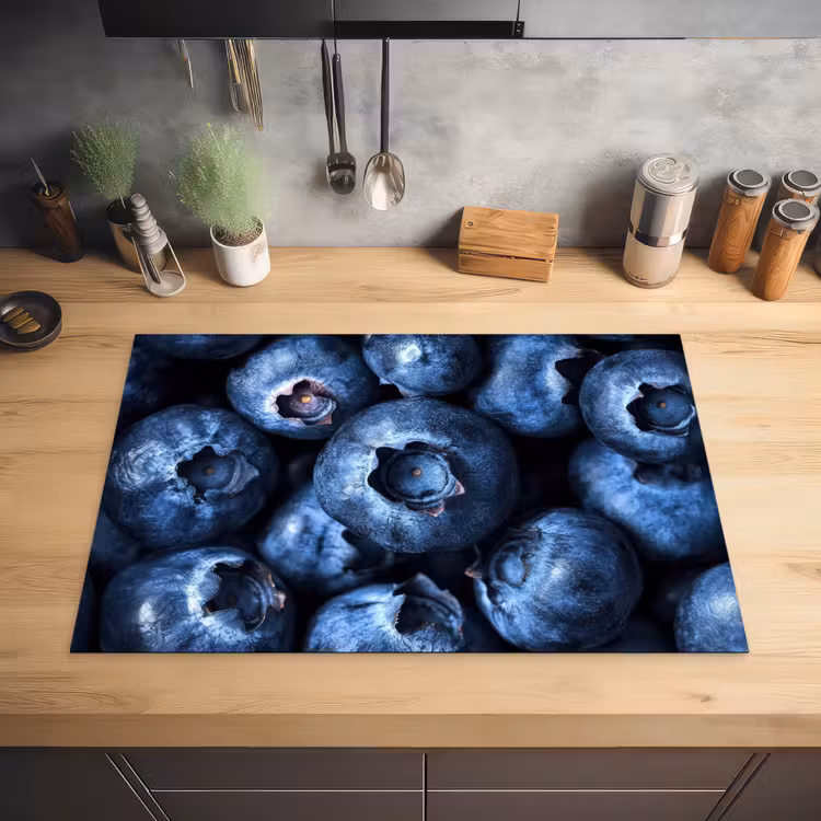 Bessen - Blauw - Fruit Inductie beschermer vinyl 3mm klein -sfeer5