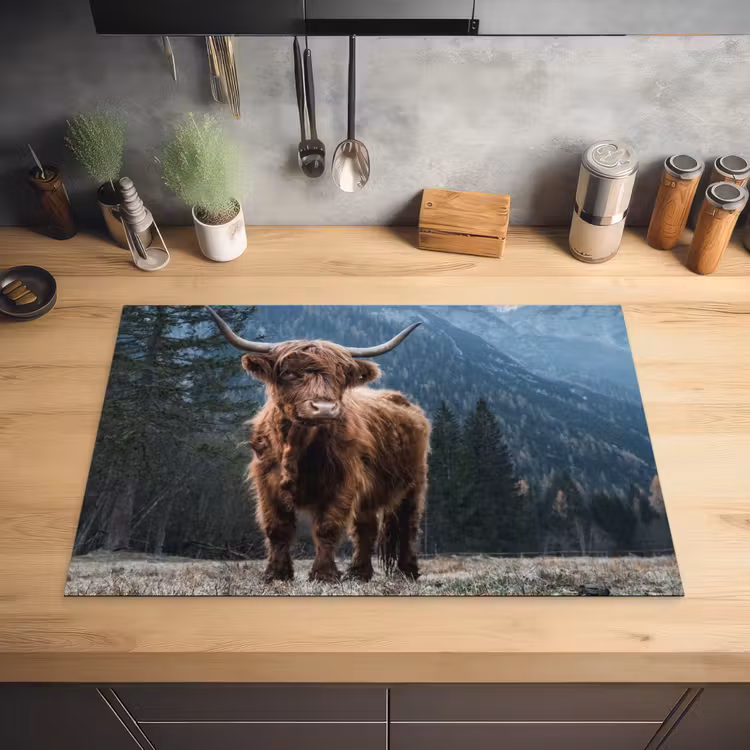 Bergbewoner bij Schemering Inductie beschermer vinyl 3mm klein -sfeer5