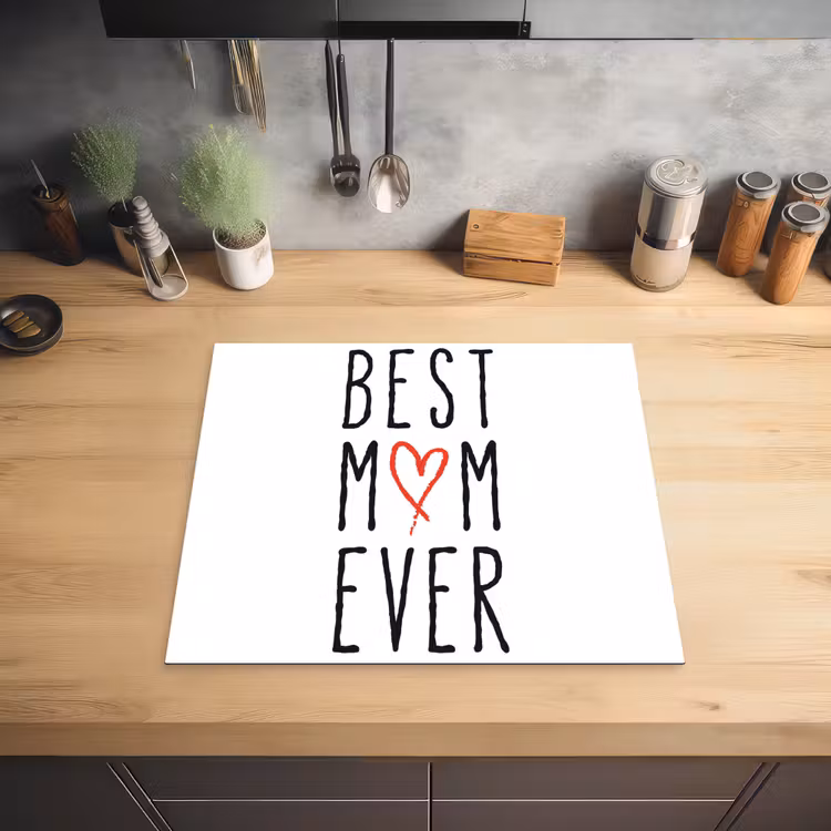 Best mom ever - Spreuken - Mama - Quotes Inductie beschermer vinyl 3mm middel -sfeer5