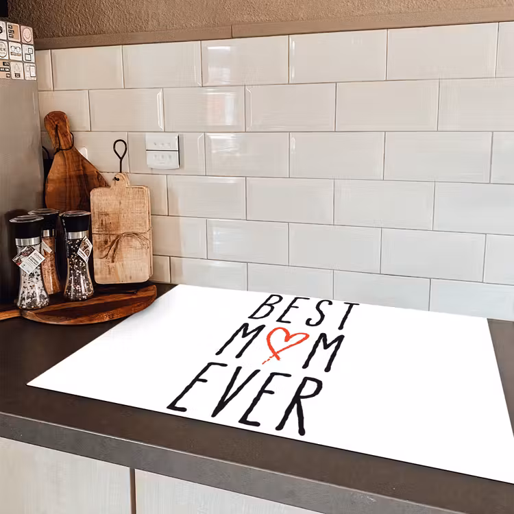 Best mom ever - Spreuken - Mama - Quotes Inductie beschermer vinyl 3mm klein -sfeer3
