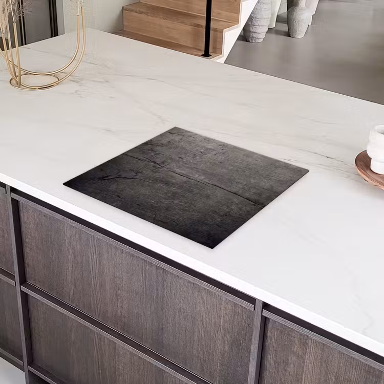 Beton - Grijs - donker Inductie beschermer vinyl 3mm middel -sfeer8