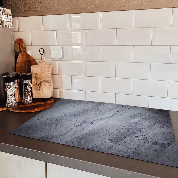 Beton - Grijs - Scheur Inductie beschermer vinyl 3mm klein -sfeer3