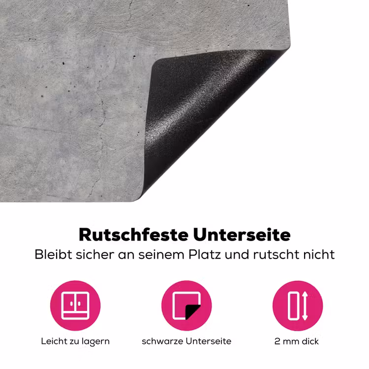 Beton - Patronen - Industrieel Inductie beschermer vinyl 3mm klein 276 -zzzzzzz-lf-onderkant