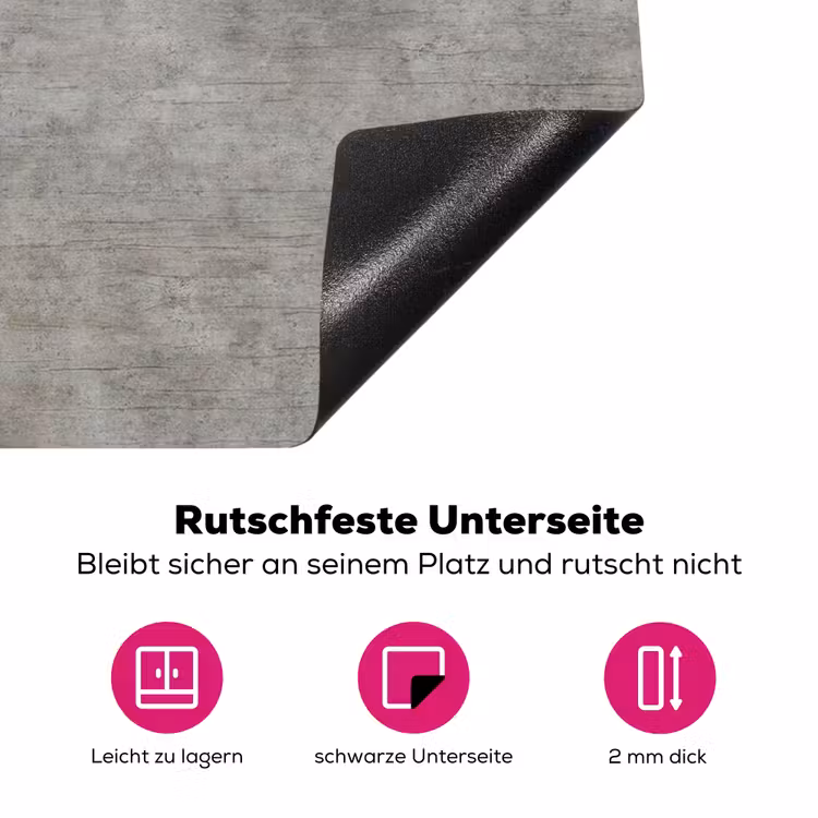 Beton - Muur - Patronen Inductie beschermer vinyl 3mm klein 276 -zzzzzzz-lf-onderkant