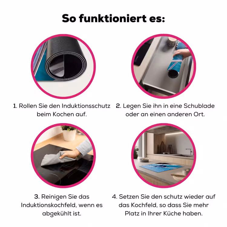 Bikini - Reling - Zee - Zomer - Blauw Inductie beschermer vinyl 3mm middel -zzzzzzz-lf-werking