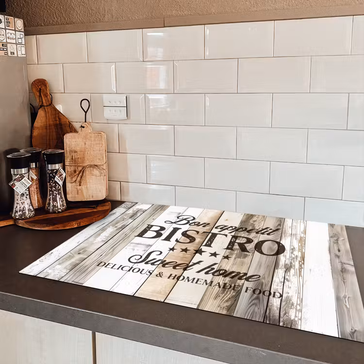 Bistro Welkomstbord Inductie beschermer vinyl 3mm klein -sfeer3