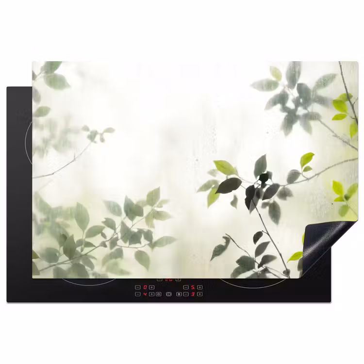 Blad - Schaduw - Natuur - Abstract - Groen Inductie beschermer vinyl 3mm klein -3d