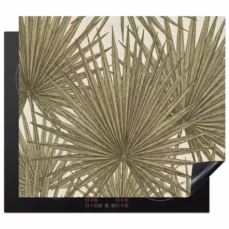 Blad - Tropisch - Patroon - Natuur - Groen Inductie beschermer vinyl 3mm middel -3d