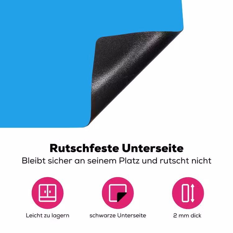 Blauw - Licht - Kleuren Inductie beschermer vinyl 3mm klein 276 -zzzzzzz-lf-onderkant