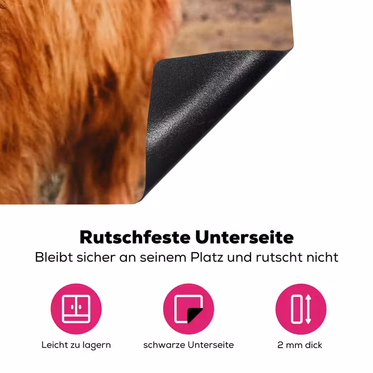 Blik van de Rustieke Reus Inductie beschermer vinyl 3mm klein -zzzzzzz-lf-onderkant