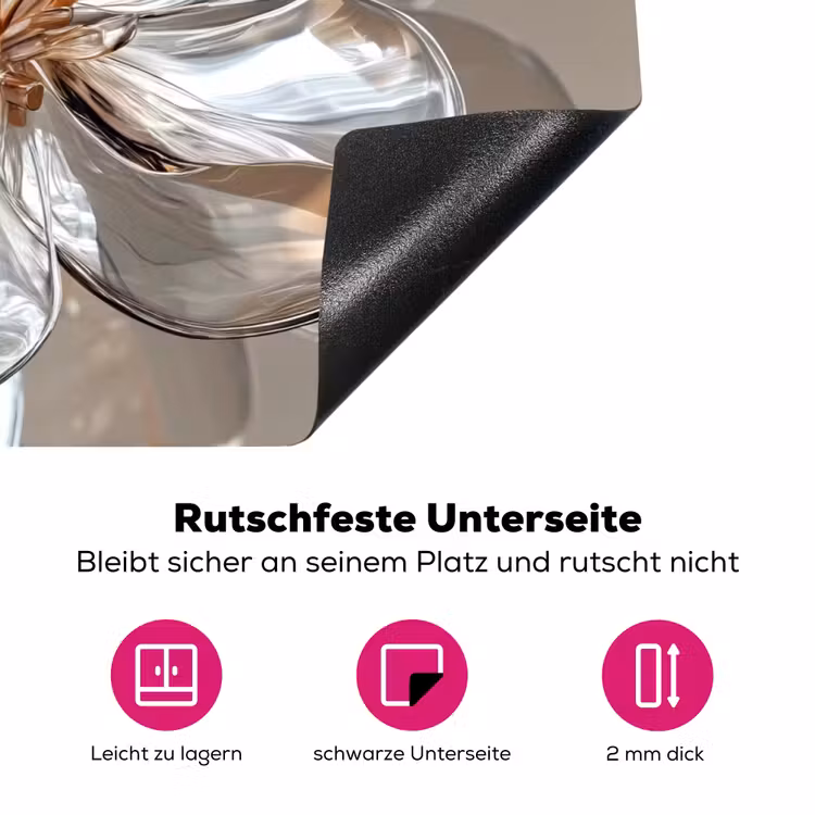 Bloem - Glazen - Doorzichtig Inductie beschermer vinyl 3mm klein -zzzzzzz-lf-onderkant