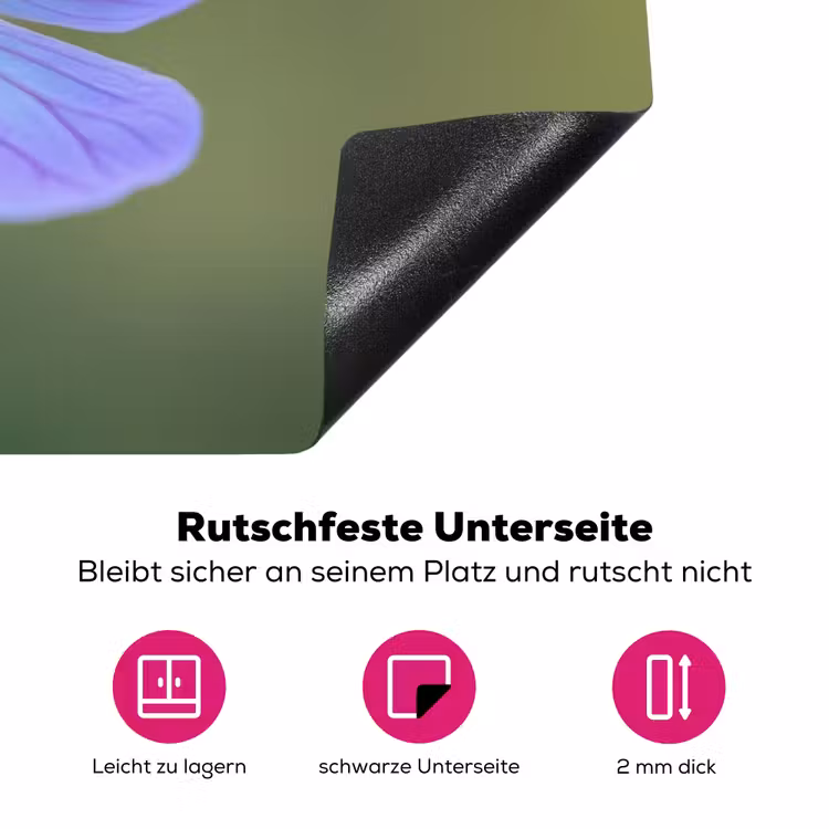 Bloem - Close up - Paars Inductie beschermer vinyl 3mm klein -zzzzzzz-lf-onderkant