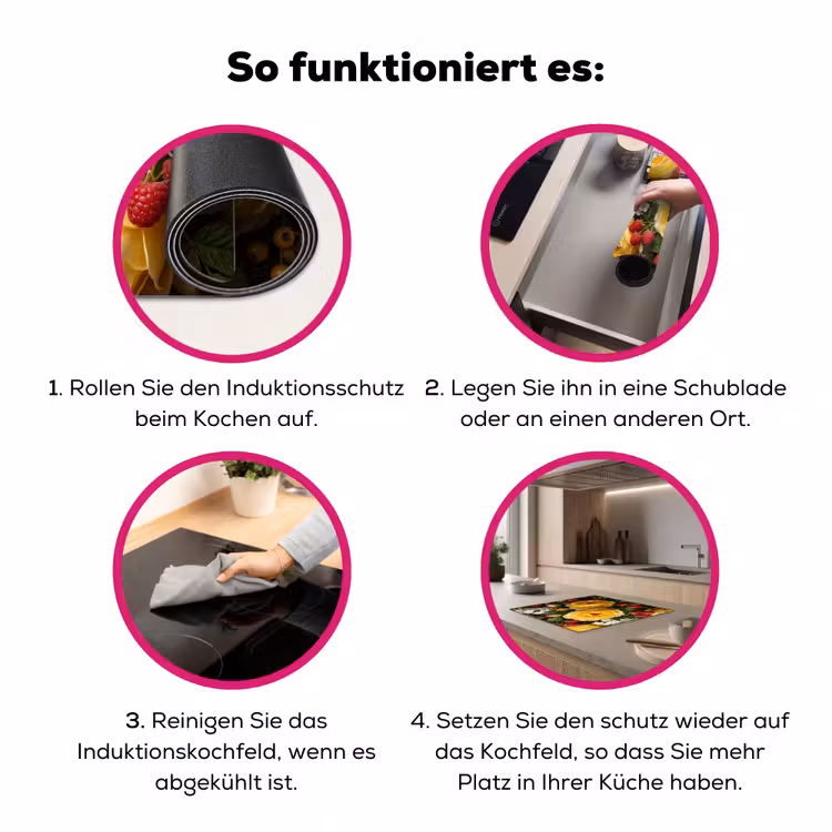 Bloemen - Boeket - Natuur - Klassiek - Geel Inductie beschermer vinyl 3mm middel -zzzzzzz-lf-werking