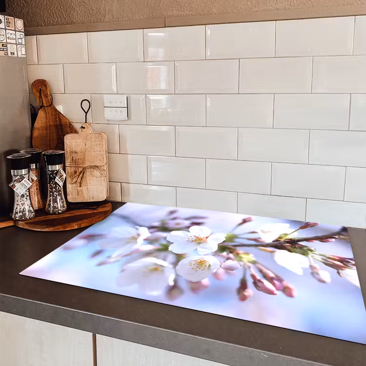 Bloemen - Sakura - Tak - Bloesem takken Inductie beschermer vinyl 3mm klein -sfeer3