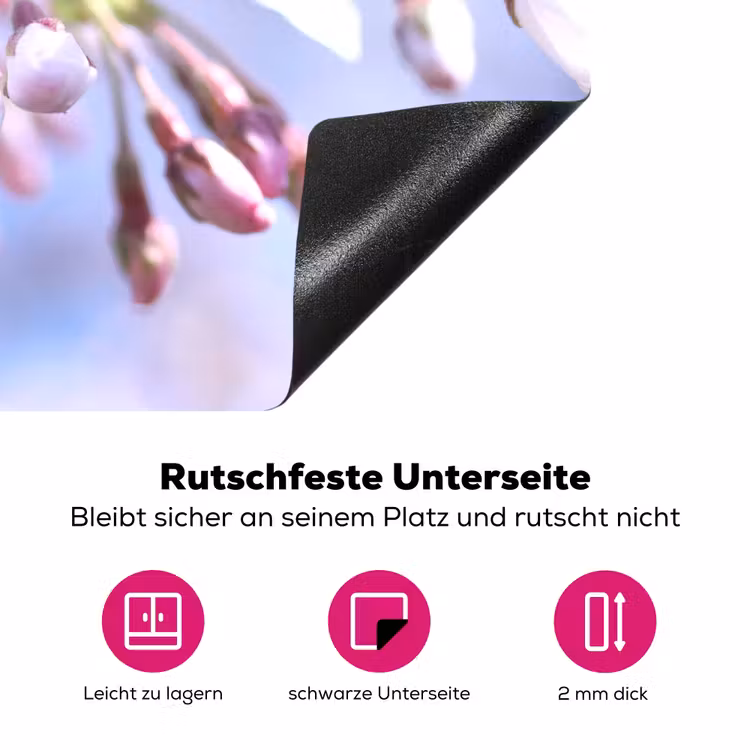 Bloemen - Sakura - Tak - Bloesem takken Inductie beschermer vinyl 3mm klein -zzzzzzz-lf-onderkant