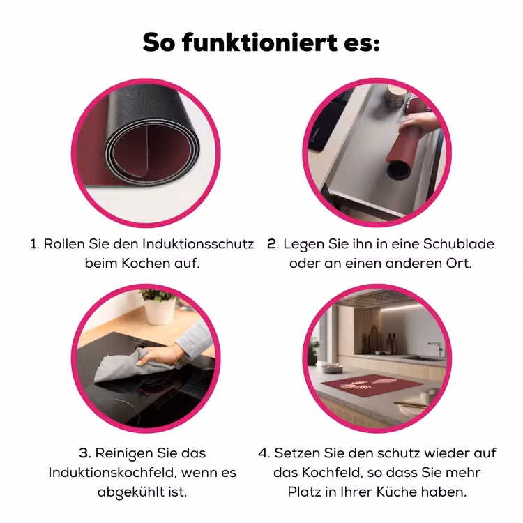 Bloemen - Vaas - Abstract - Modern - Aardetinten Inductie beschermer vinyl 3mm middel -zzzzzzz-lf-werking