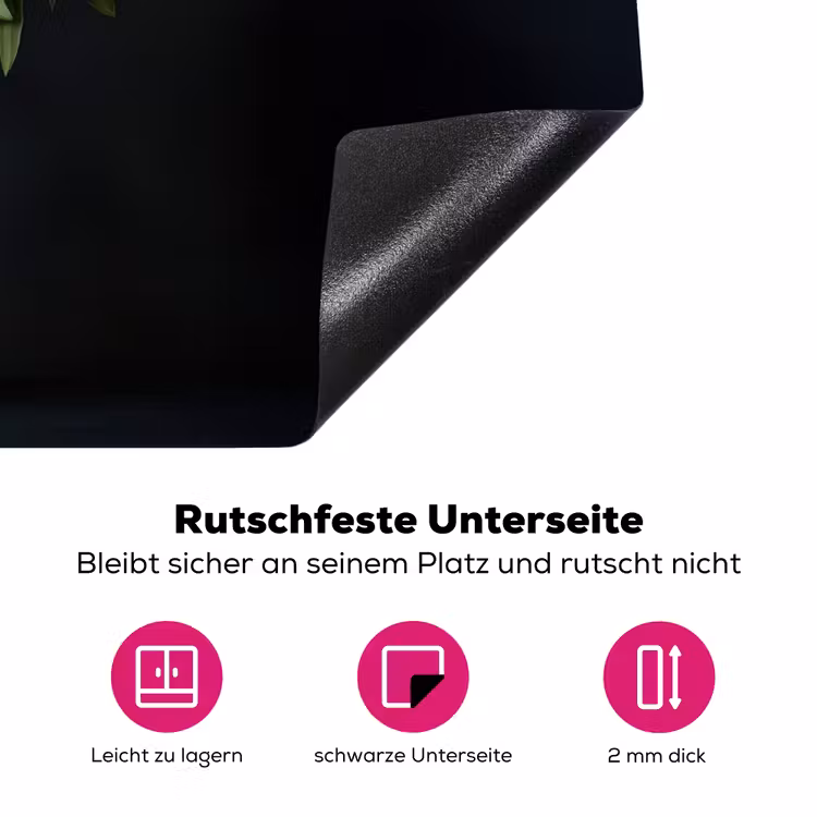 Boeket - Tulpen - Vaas - Rood Inductie beschermer vinyl 3mm klein -zzzzzzz-lf-onderkant