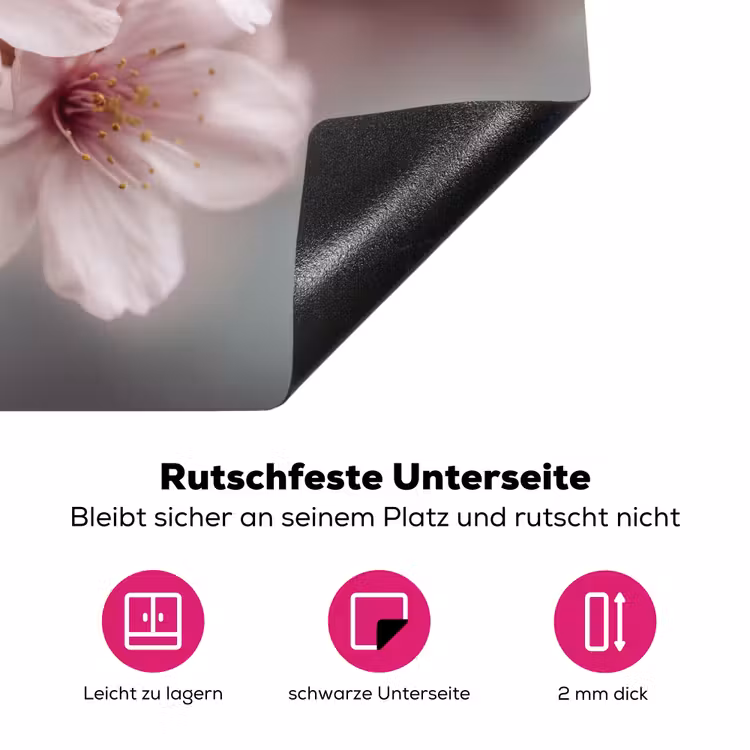 Bloesems - Meeldraden - Geel - Wazig Inductie beschermer vinyl 3mm klein -zzzzzzz-lf-onderkant