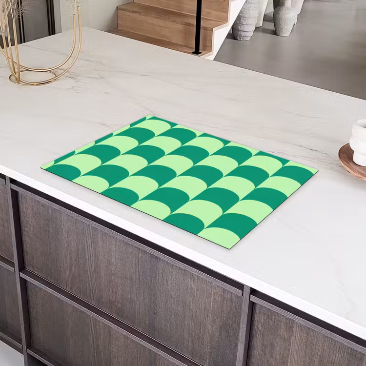 Bogen - Groen - Gestapeld Inductie beschermer vinyl 3mm klein 276 -sfeer8
