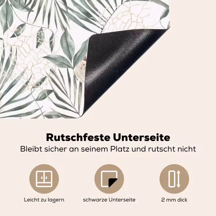 Bohemian - Bladeren - Bloemen - Tropisch Inductie beschermer vinyl 3mm klein -tsfeer4_DE