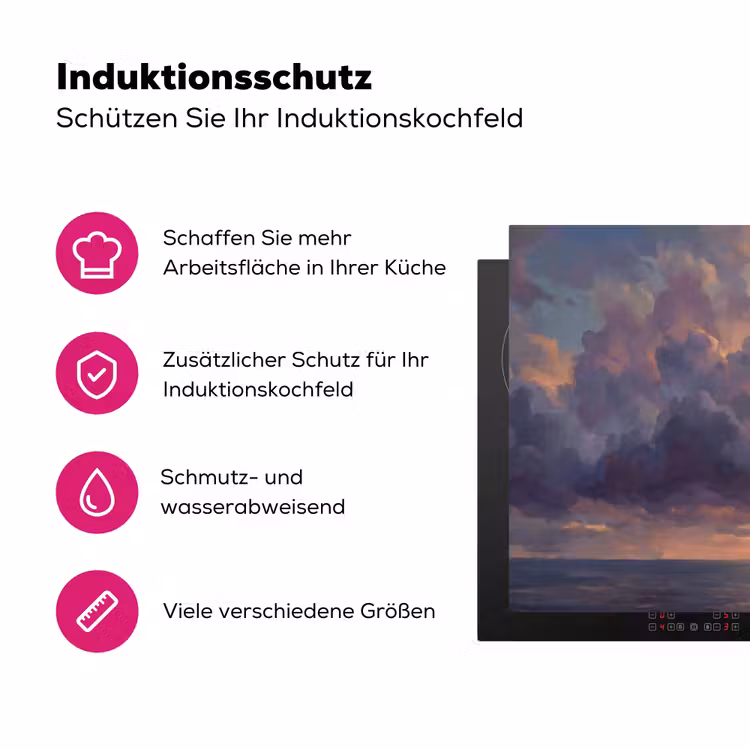 Boot - Zonsondergang - Zee - Natuur - Goud Inductie beschermer vinyl 3mm klein -zzzzzzz-lf-ups