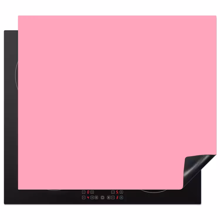 Bubblegum - Pink - Roze Inductie beschermer vinyl 3mm middel 274 -3d