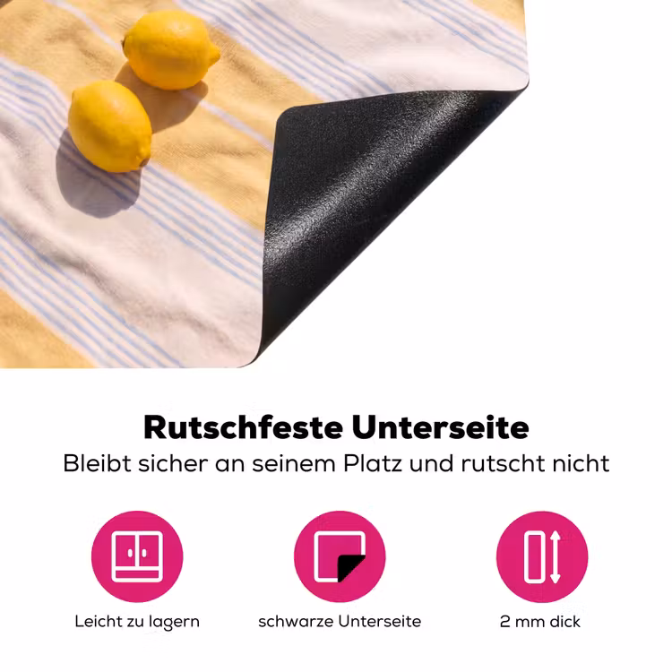 Boek - Zonnebril - Strand - Zomer - Geel Inductie beschermer vinyl 3mm middel -zzzzzzz-lf-onderkant