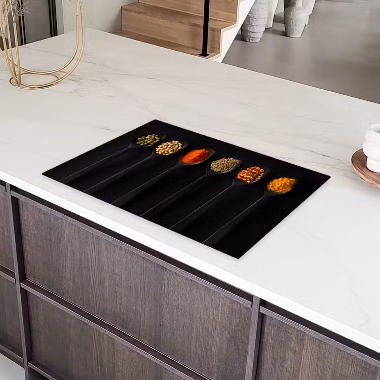 Kleurrijk Kruiden Kwartet Inductie beschermer vinyl 3mm klein -sfeer8