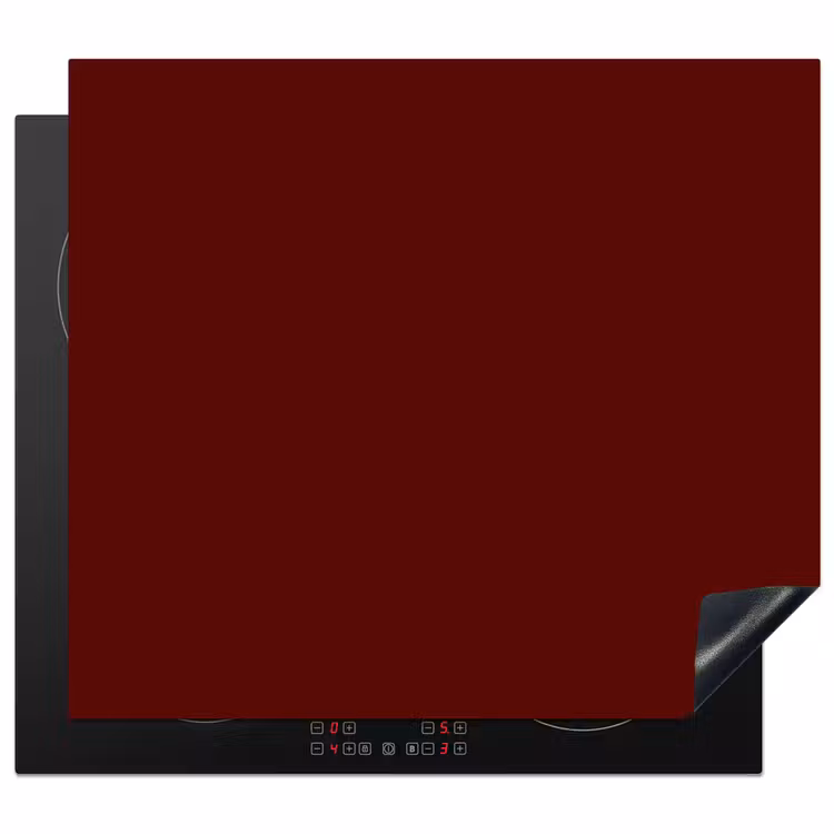 Burnt - Mahogany - Rood Inductie beschermer vinyl 3mm middel 274 -3d