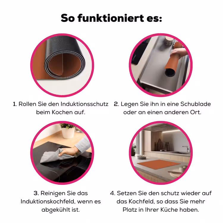 Burnt - Sienna - Oranje Inductie beschermer vinyl 3mm middel 274 -zzzzzzz-lf-werking