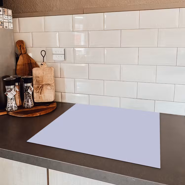 Chalky - Lavender - Paars Inductie beschermer vinyl 3mm middel 274 -sfeer3