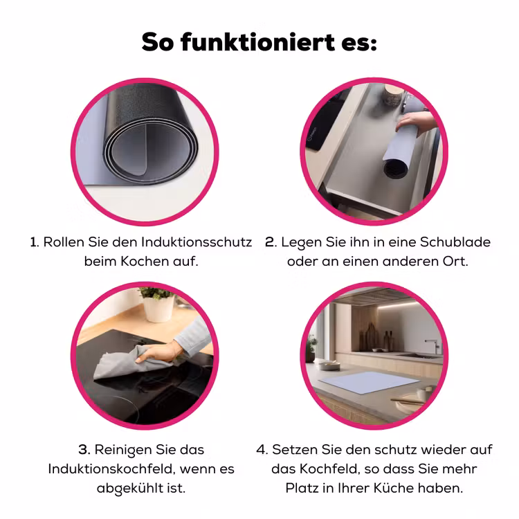 Chalky - Lavender - Paars Inductie beschermer vinyl 3mm middel 274 -zzzzzzz-lf-werking