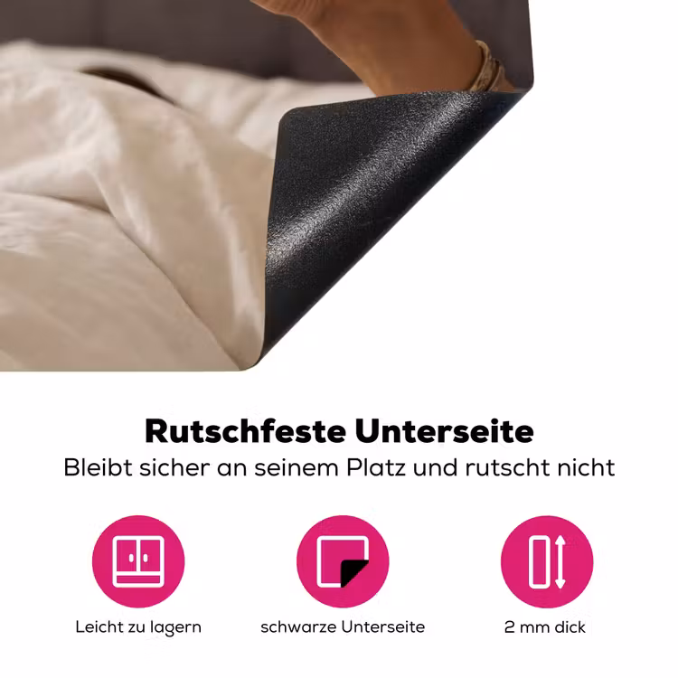 Champagne - Bed - Bubbels Inductie beschermer vinyl 3mm klein -zzzzzzz-lf-onderkant