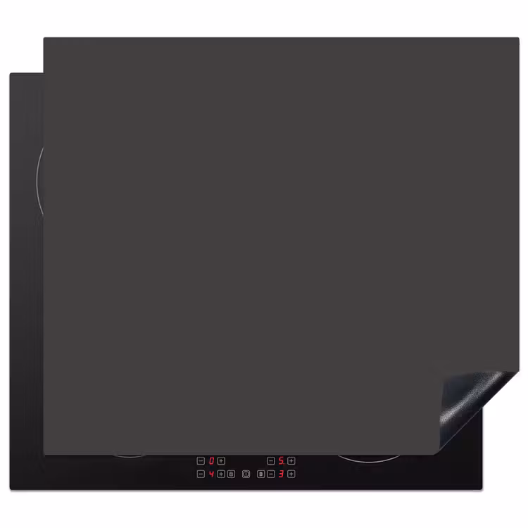 Charcoal - Grijs- Grey Inductie beschermer vinyl 3mm middel 274 -3d