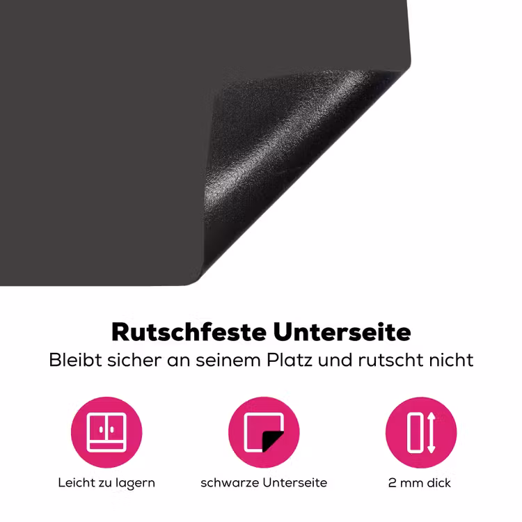 Charcoal - Grijs- Grey Inductie beschermer vinyl 3mm middel 274 -zzzzzzz-lf-onderkant