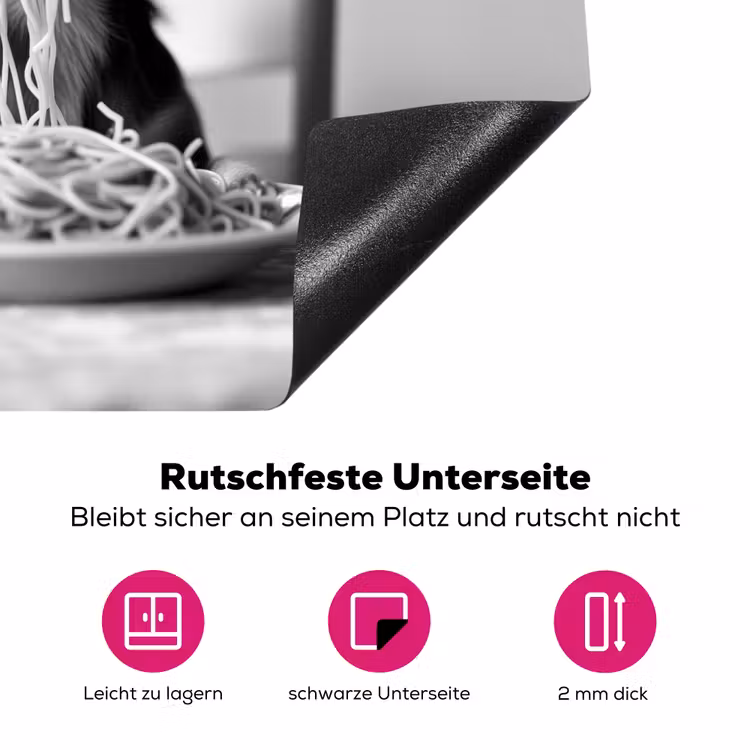 Chihuahua - Hond - Zonnebril - Humoristisch - Zwart - Wit - Spaghetti Inductie beschermer vinyl 3mm middel -zzzzzzz-lf-onderkant