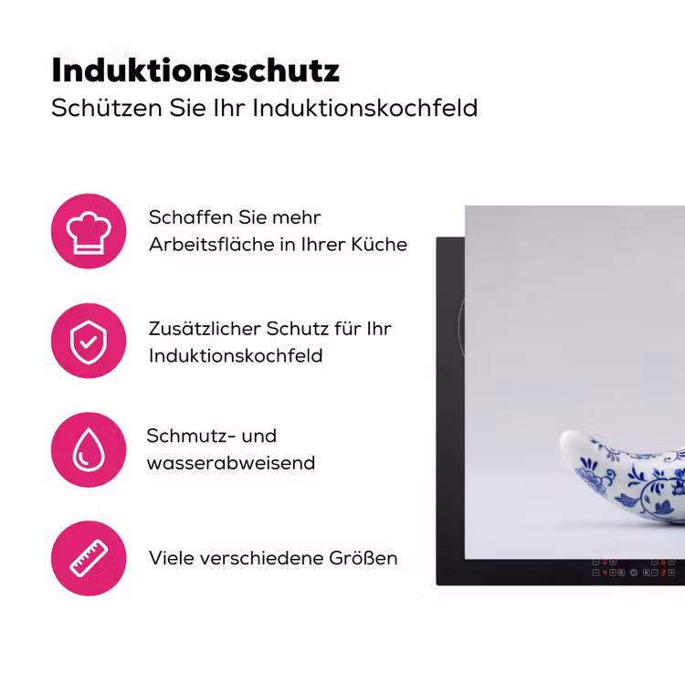 Chilipeper - Keramiek - Blauw Inductie beschermer vinyl 3mm klein -zzzzzzz-lf-ups