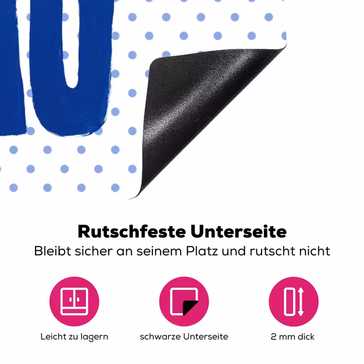 Ciao - Stippen - Roze - Wit Inductie beschermer vinyl 3mm klein -zzzzzzz-lf-onderkant