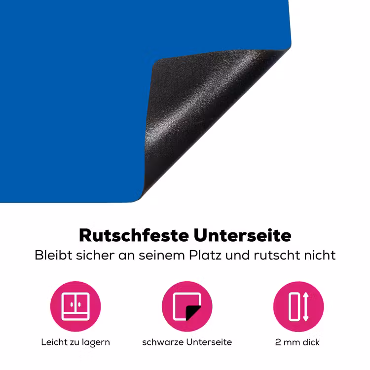 Classic - Azure - Blauw Inductie beschermer vinyl 3mm middel 274 -zzzzzzz-lf-onderkant