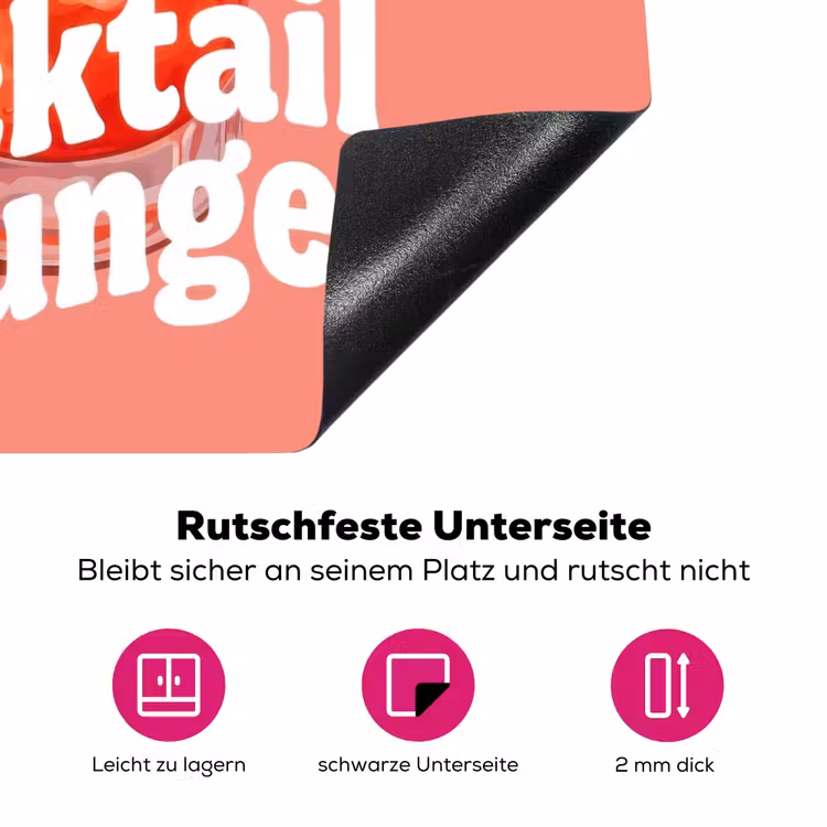 Cocktail Lounge - Glas - Koraal Inductie beschermer vinyl 3mm middel -zzzzzzz-lf-onderkant