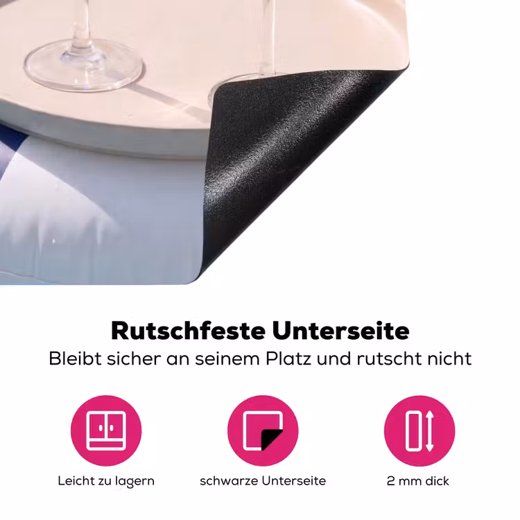 Cocktail - Zwembad - Zomer - Blauw Inductie beschermer vinyl 3mm middel -zzzzzzz-lf-onderkant