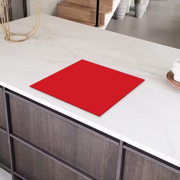 Crimson - Velvet - Rood Inductie beschermer vinyl 3mm middel 274 -sfeer8