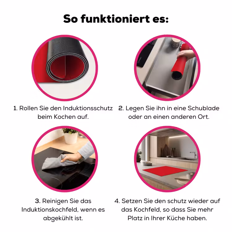Crimson - Velvet - Rood Inductie beschermer vinyl 3mm middel 274 -zzzzzzz-lf-werking