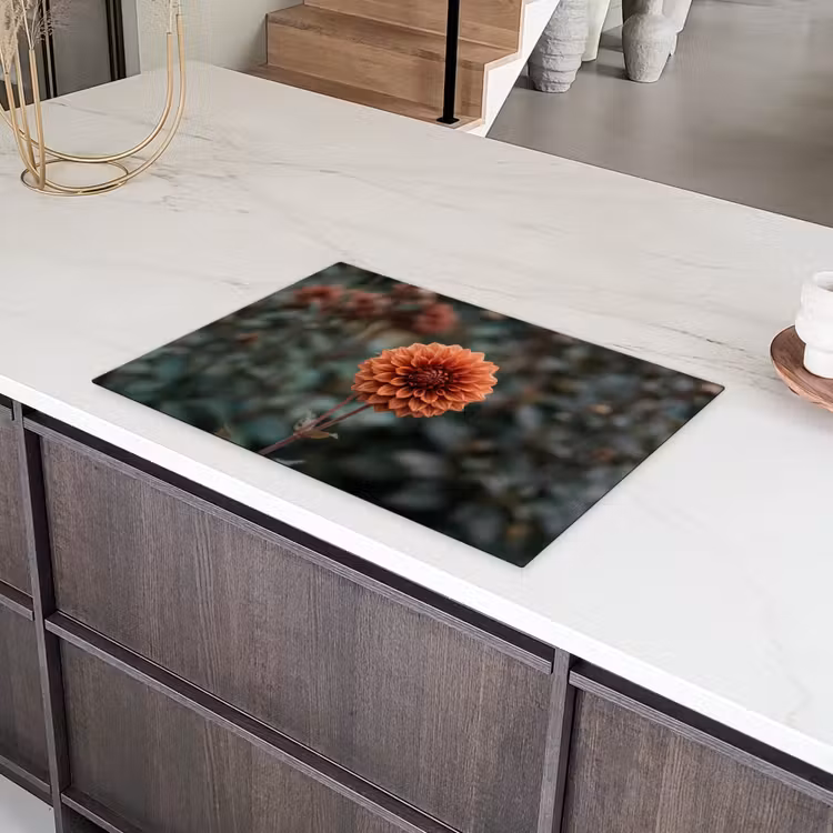 Dahlia - Bloem - Natuur - Sfeervol Inductie beschermer vinyl 3mm klein -sfeer8