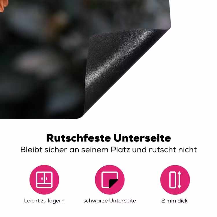 Dahlia - Bloem - Natuur - Sfeervol Inductie beschermer vinyl 3mm klein -zzzzzzz-lf-onderkant