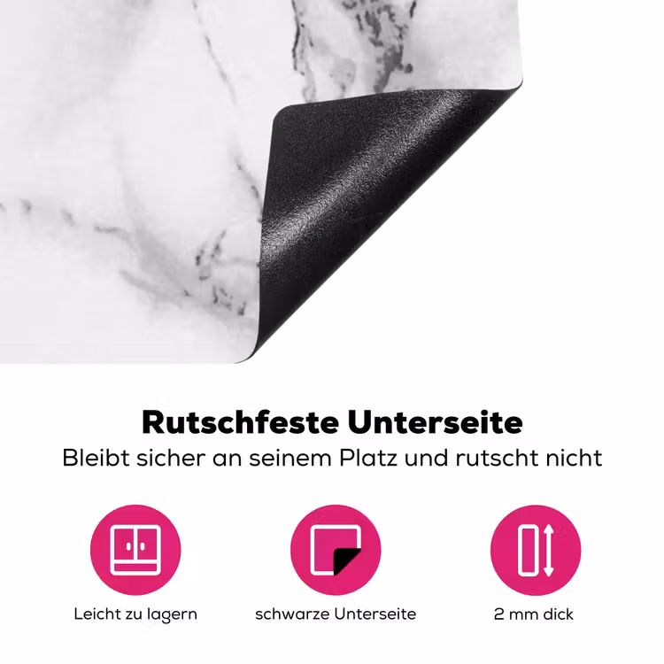 Gefluister van Marmeren Takken Inductie beschermer vinyl 3mm klein -zzzzzzz-lf-onderkant