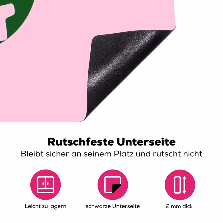 This is art - Tekst - Cirkel - Groen Inductie beschermer vinyl 3mm klein -zzzzzzz-lf-onderkant